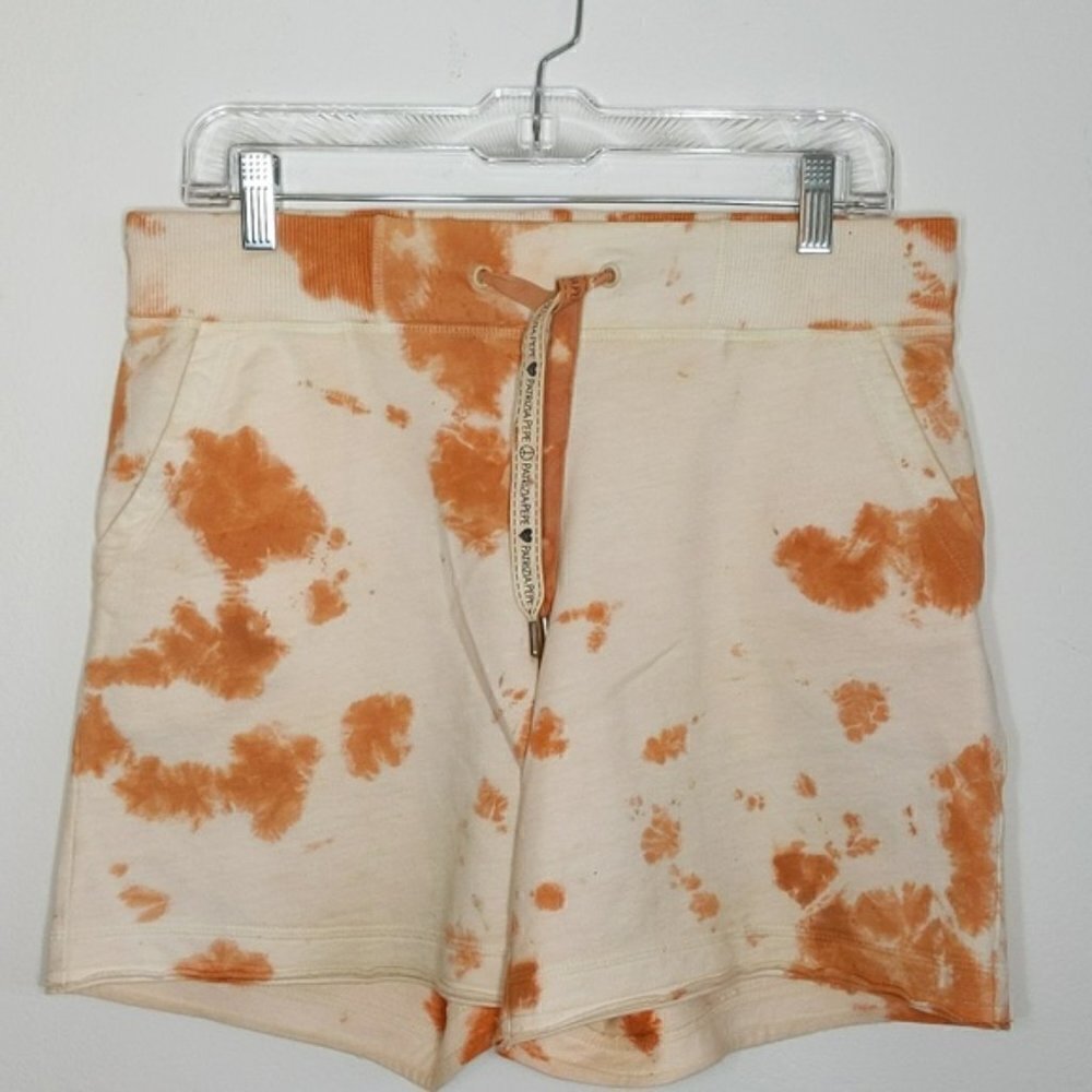 Patrizia Pepe Orange Tie Dye Love Life Peace Lounge Shorts Casual